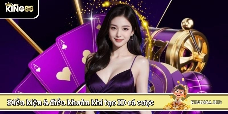 Điều kiện & điều khoản khi tạo ID cá cược